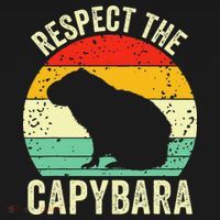 Capybaras Respect The Capybara Cavy Rodent Lover  Pajama Set thumb 2