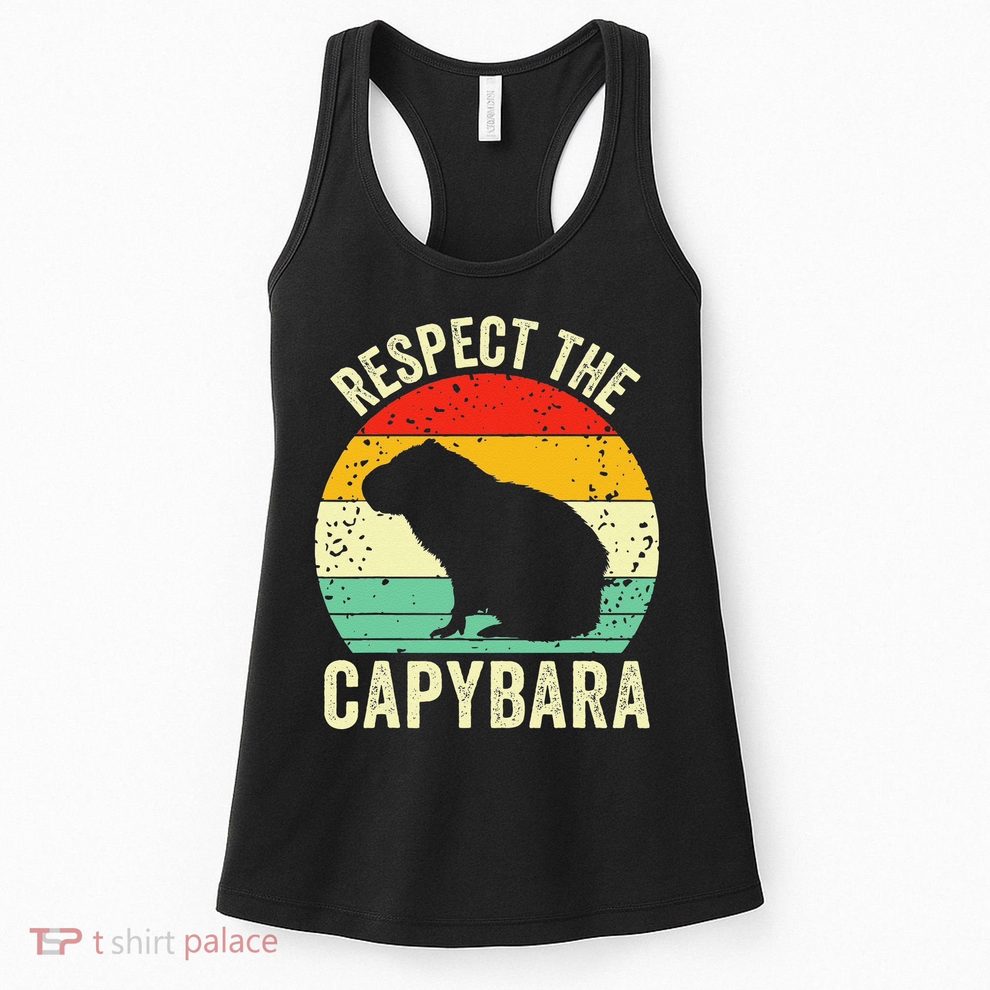 Capybaras Respect The Capybara Cavy Rodent Lover  Women's Tank Top