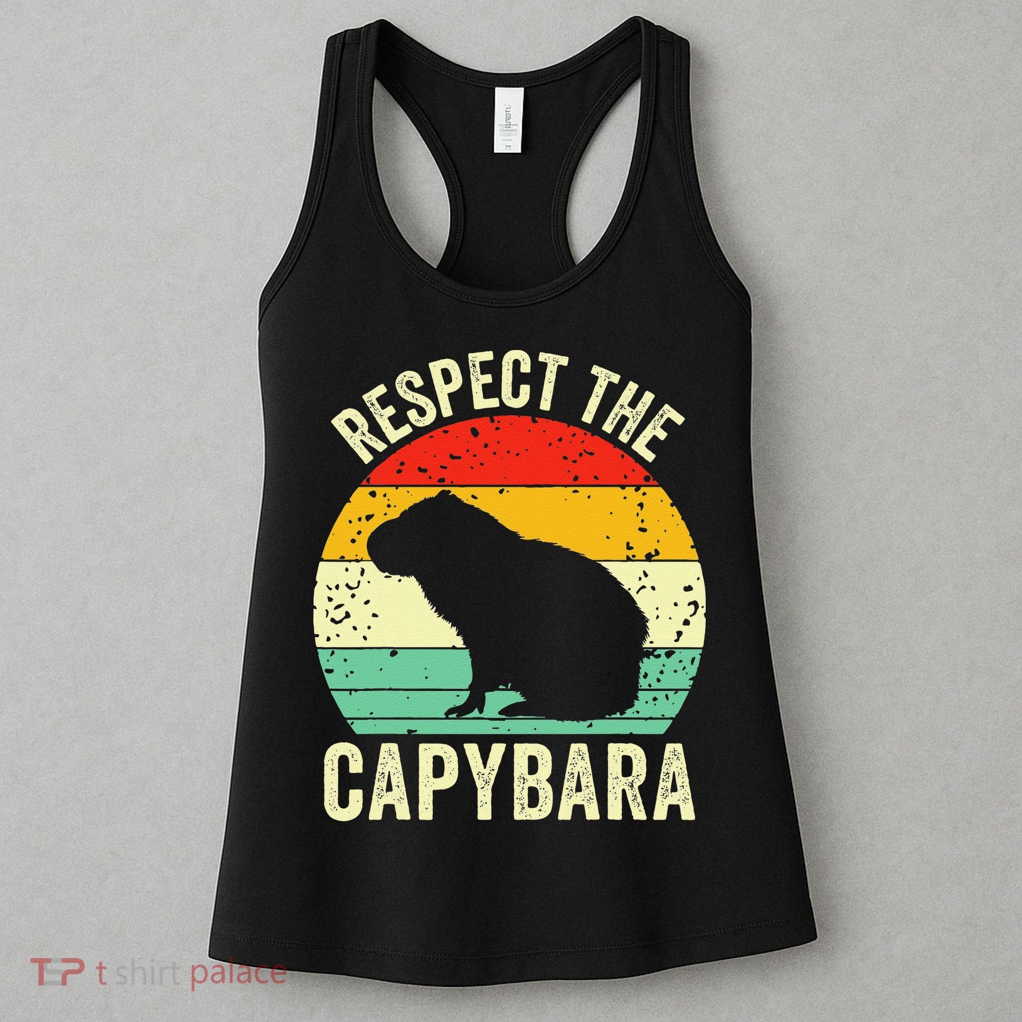 Capybaras Respect The Capybara Cavy Rodent Lover  Women's Tank Top