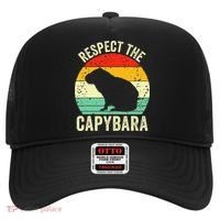 Capybaras Respect The Capybara Cavy Rodent Lover  Hat thumb 0