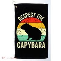 Capybaras Respect The Capybara Cavy Rodent Lover  Golf Towel thumb 0