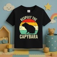 Capybaras Respect The Capybara Cavy Rodent Lover  Toddler T-Shirt thumb 3