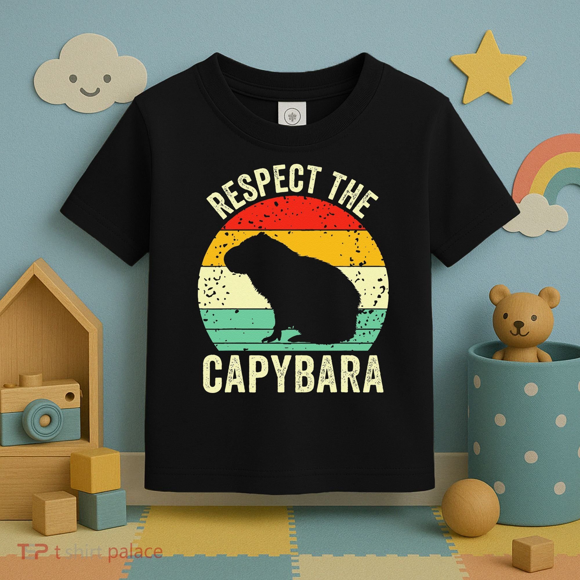 Capybaras Respect The Capybara Cavy Rodent Lover  Toddler T-Shirt