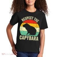 Capybaras Respect The Capybara Cavy Rodent Lover  Kids T-Shirt thumb 2