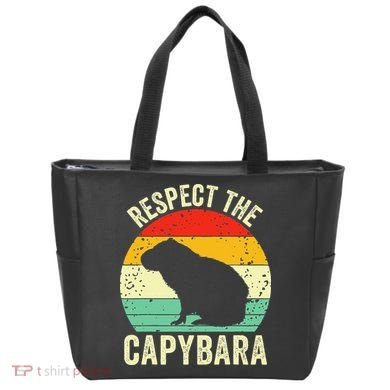 Capybaras Respect The Capybara Cavy Rodent Lover  Tote Bag