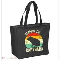Capybaras Respect The Capybara Cavy Rodent Lover  Tote Bag thumb 2