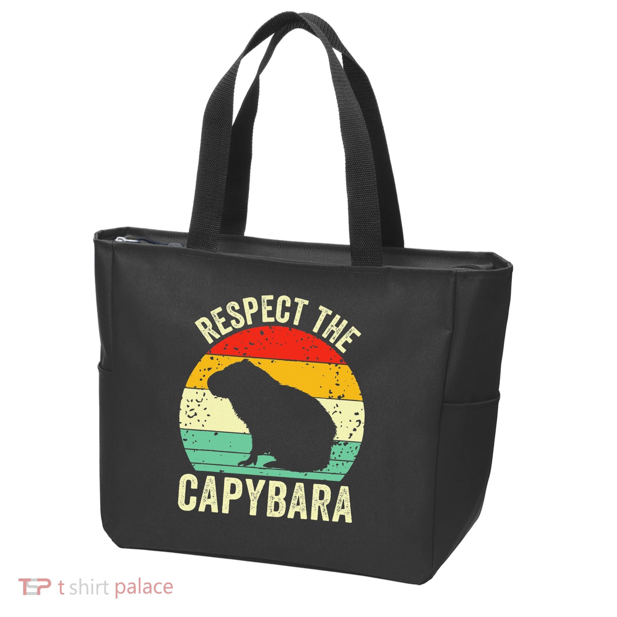 Capybaras Respect The Capybara Cavy Rodent Lover  Tote Bag