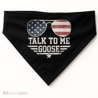 Cool Retro Talk To Me Goose Gift USA-Made Doggie Bandana thumb 0