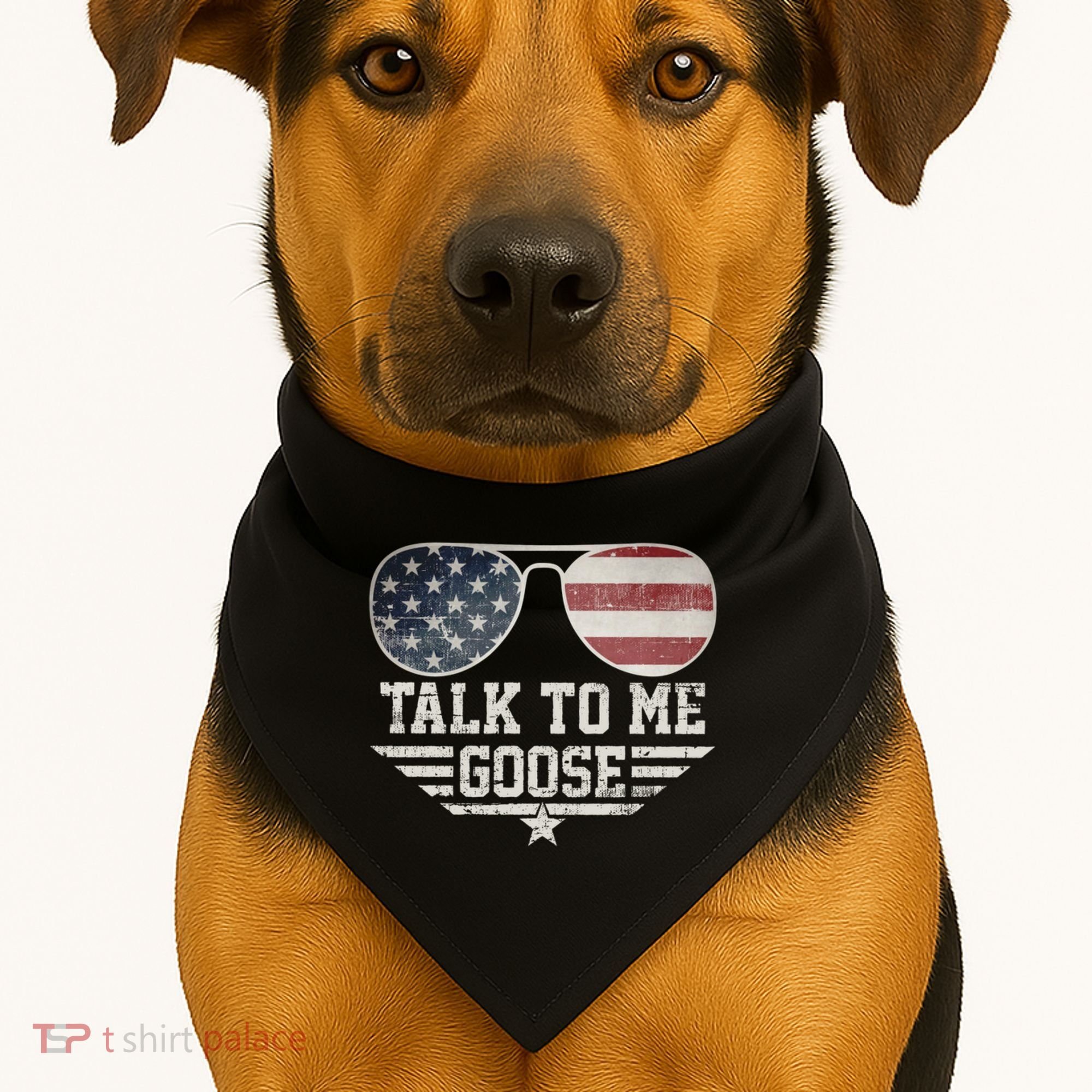 Cool Retro Talk To Me Goose Gift USA-Made Doggie Bandana