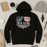 Cool Retro Talk To Me Goose Gift Hoodie thumb 3