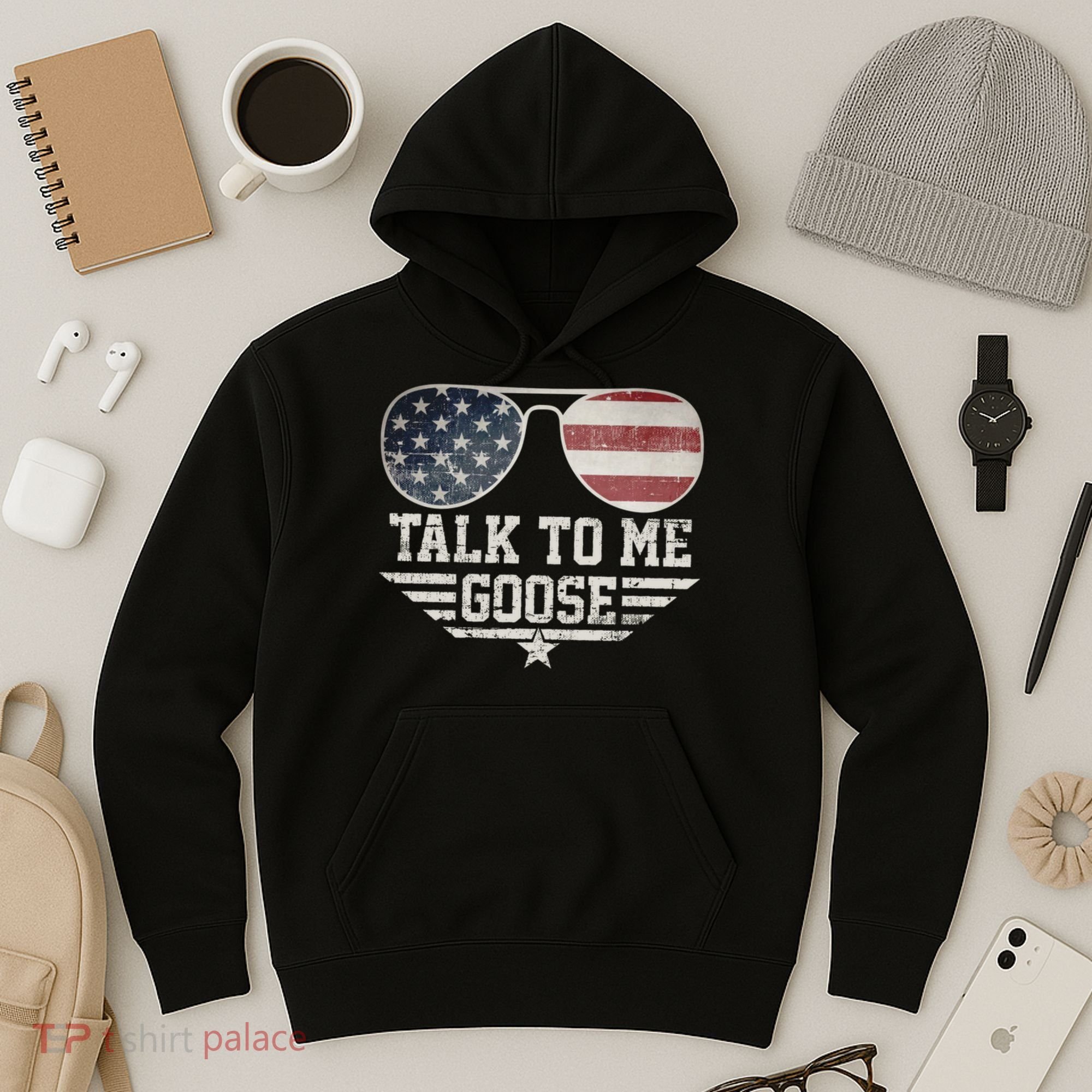 Cool Retro Talk To Me Goose Gift Hoodie