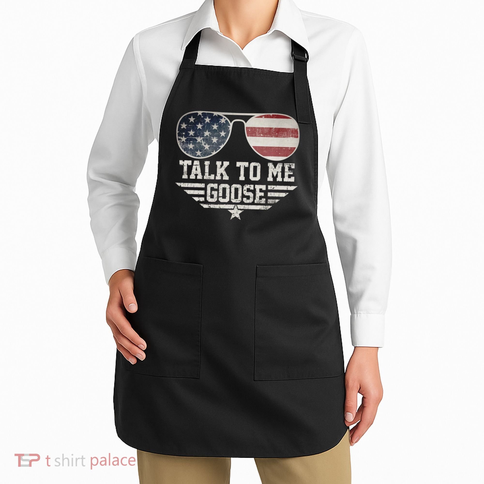 Cool Retro Talk To Me Goose Gift Apron