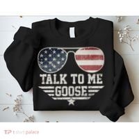 Cool Retro Talk To Me Goose Gift Sweatshirt thumb 2