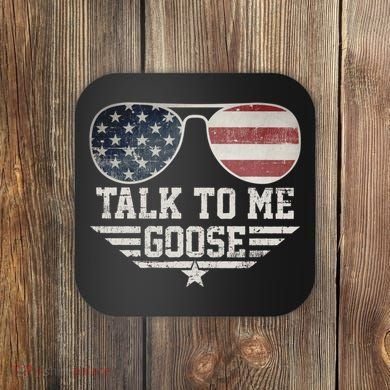 Cool Retro Talk To Me Goose Gift Coaster