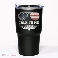 Cool Retro Talk To Me Goose Gift Tumbler thumb 0