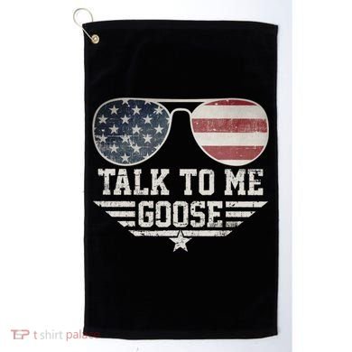 Cool Retro Talk To Me Goose Gift Golf Towel