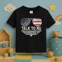 Cool Retro Talk To Me Goose Gift Toddler T-Shirt thumb 3
