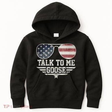 Cool Retro Talk To Me Goose Gift Kids Hoodie