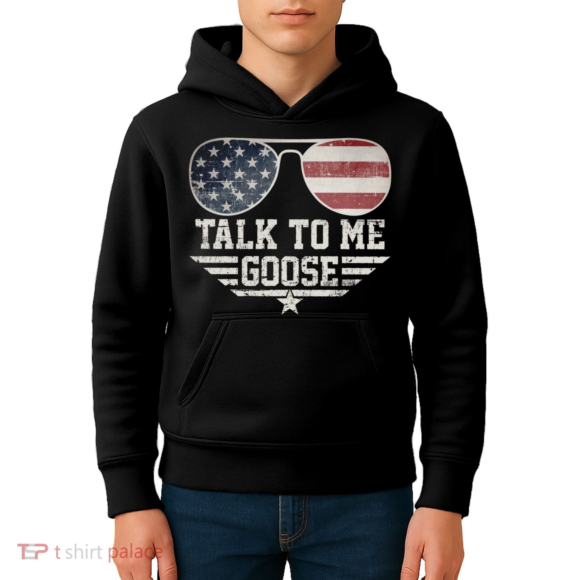 Cool Retro Talk To Me Goose Gift Kids Hoodie