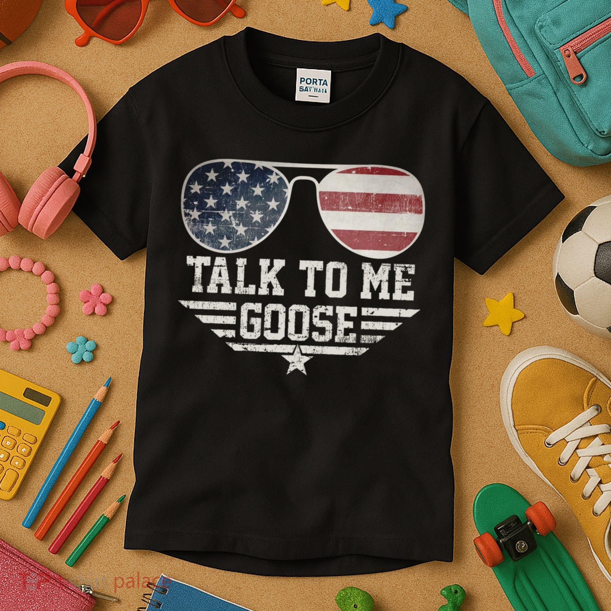 Cool Retro Talk To Me Goose Gift Kids T-Shirt