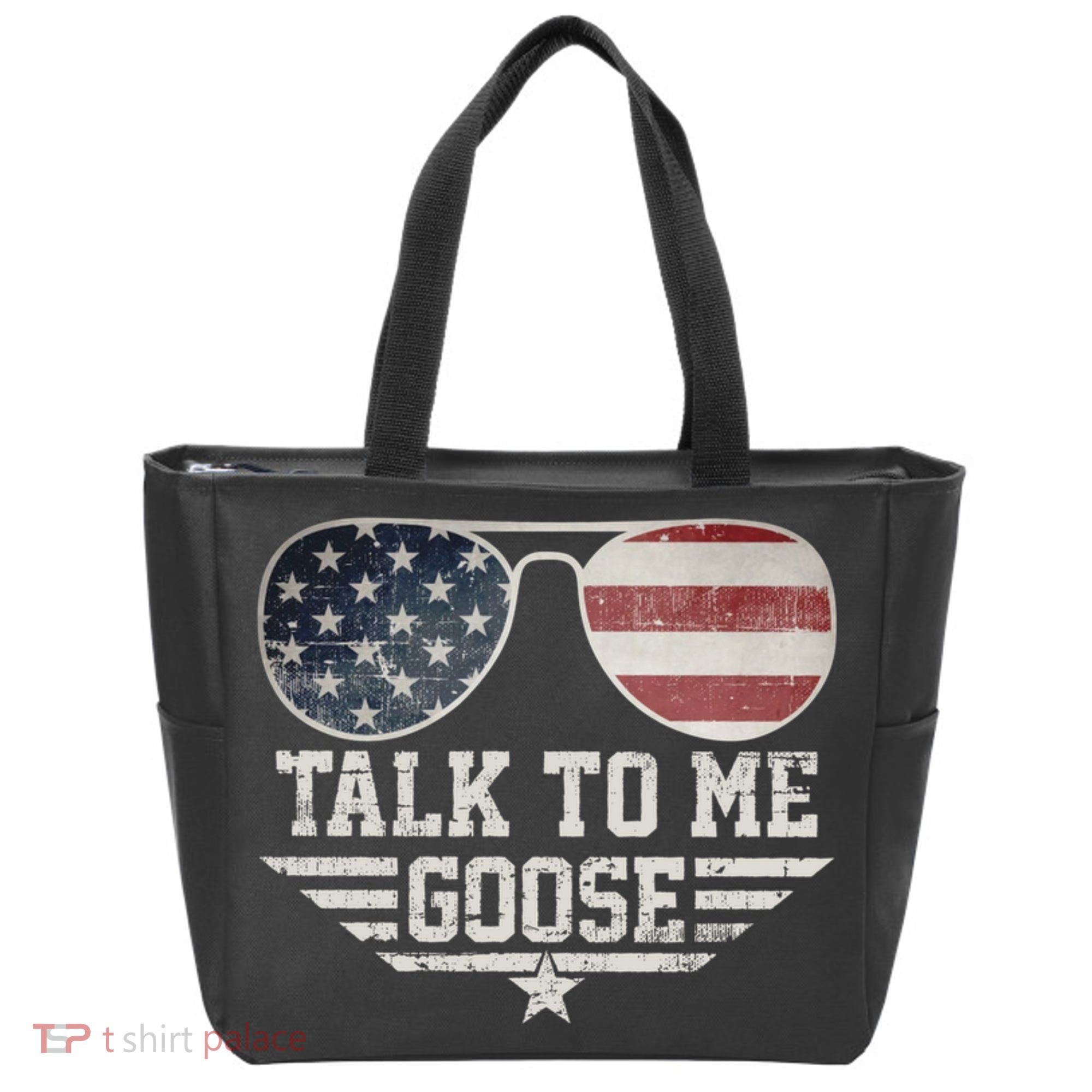 Cool Retro Talk To Me Goose Gift Tote Bag