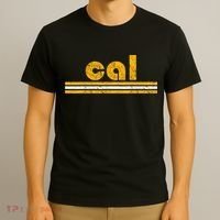 Cal Retro Three Stripe Vintage California Throwback T-Shirt thumb 3