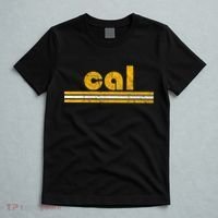 Cal Retro Three Stripe Vintage California Throwback T-Shirt thumb 5