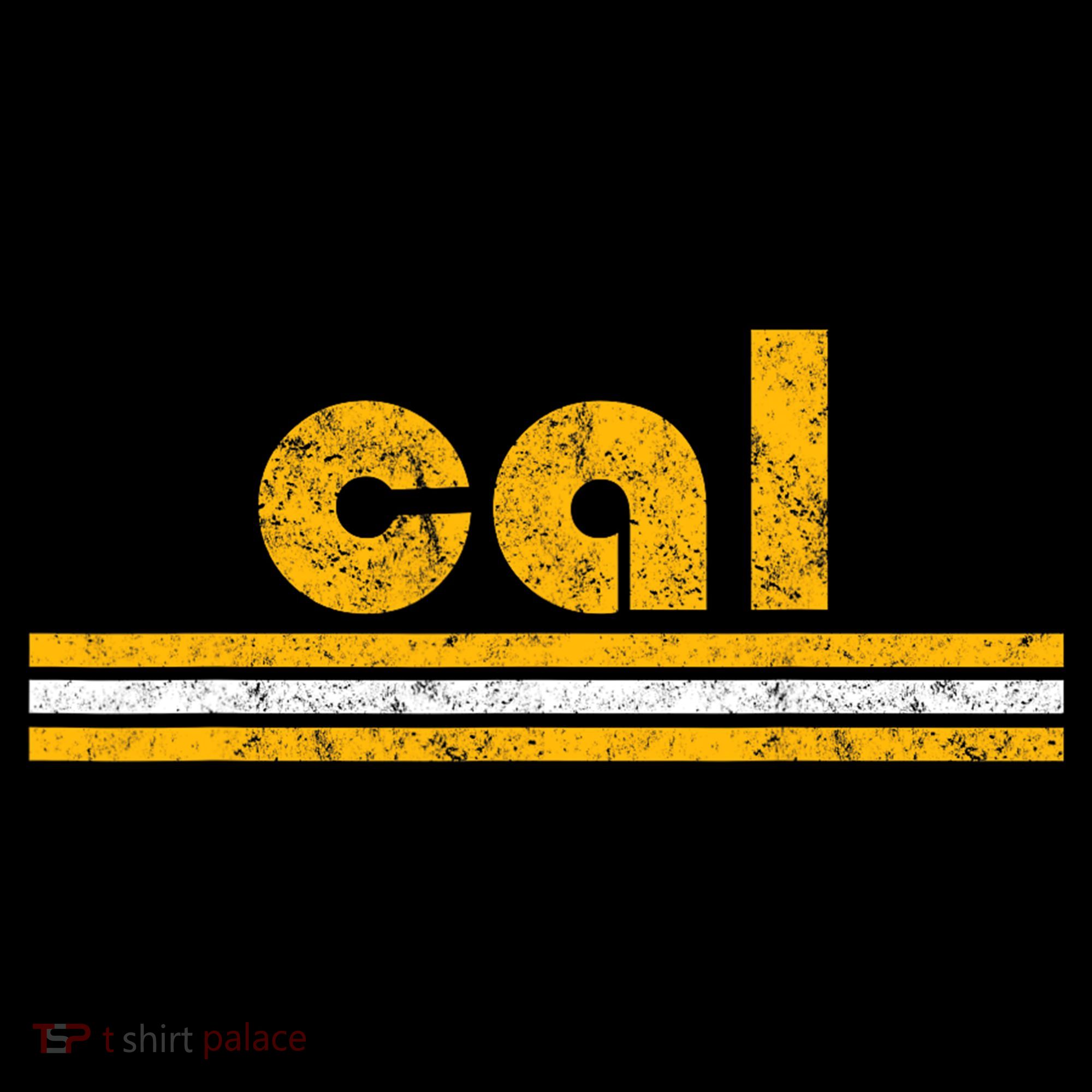 Cal Retro Three Stripe Vintage California Throwback T-Shirt