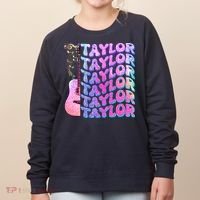 Cute Retro Taylor Music Fan Lover Women's Sweatshirt thumb 0