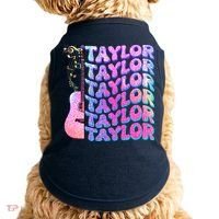 Cute Retro Taylor Music Fan Lover Doggie Tank thumb 0