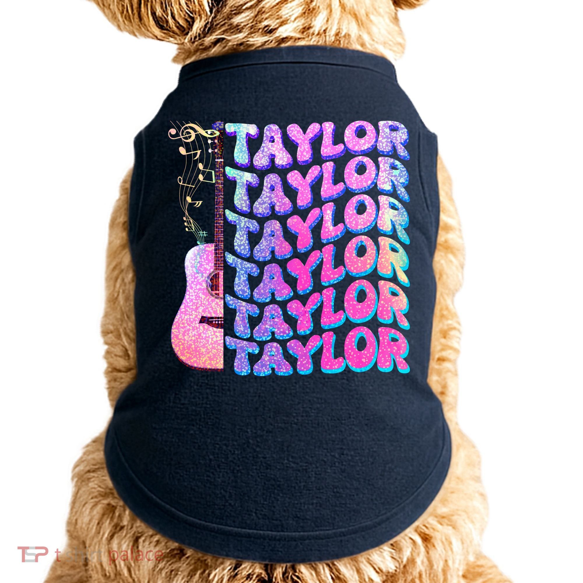 Cute Retro Taylor Music Fan Lover Doggie Tank