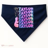 Cute Retro Taylor Music Fan Lover USA-Made Doggie Bandana thumb 0