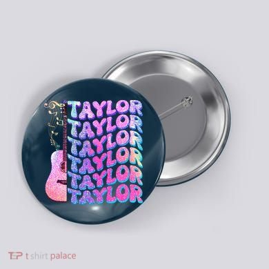 Cute Retro Taylor Music Fan Lover Button