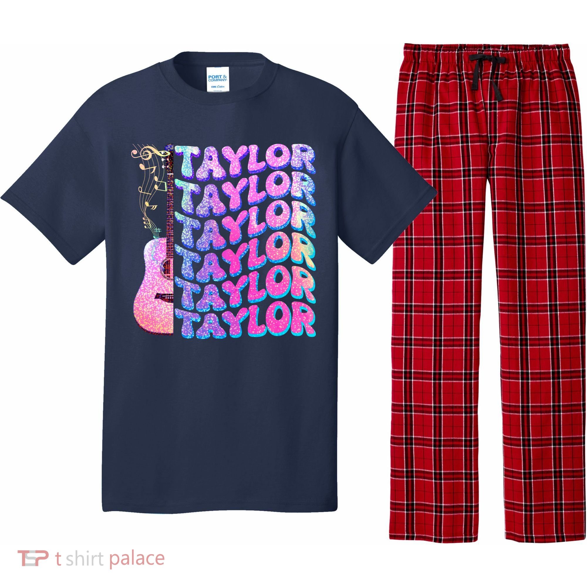 Cute Retro Taylor Music Fan Lover Pajama Set