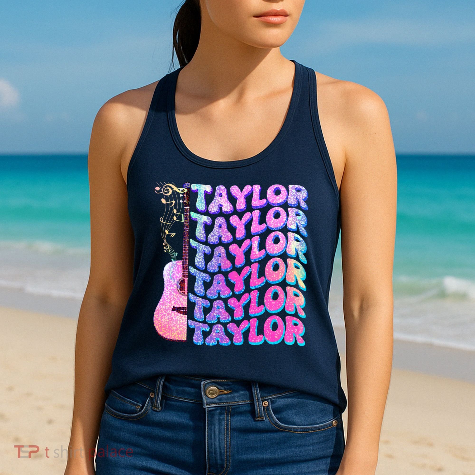 Cute Retro Taylor Music Fan Lover Women's Tank Top