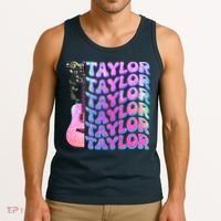 Cute Retro Taylor Music Fan Lover Tank Top thumb 3