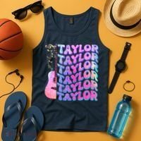 Cute Retro Taylor Music Fan Lover Tank Top thumb 4