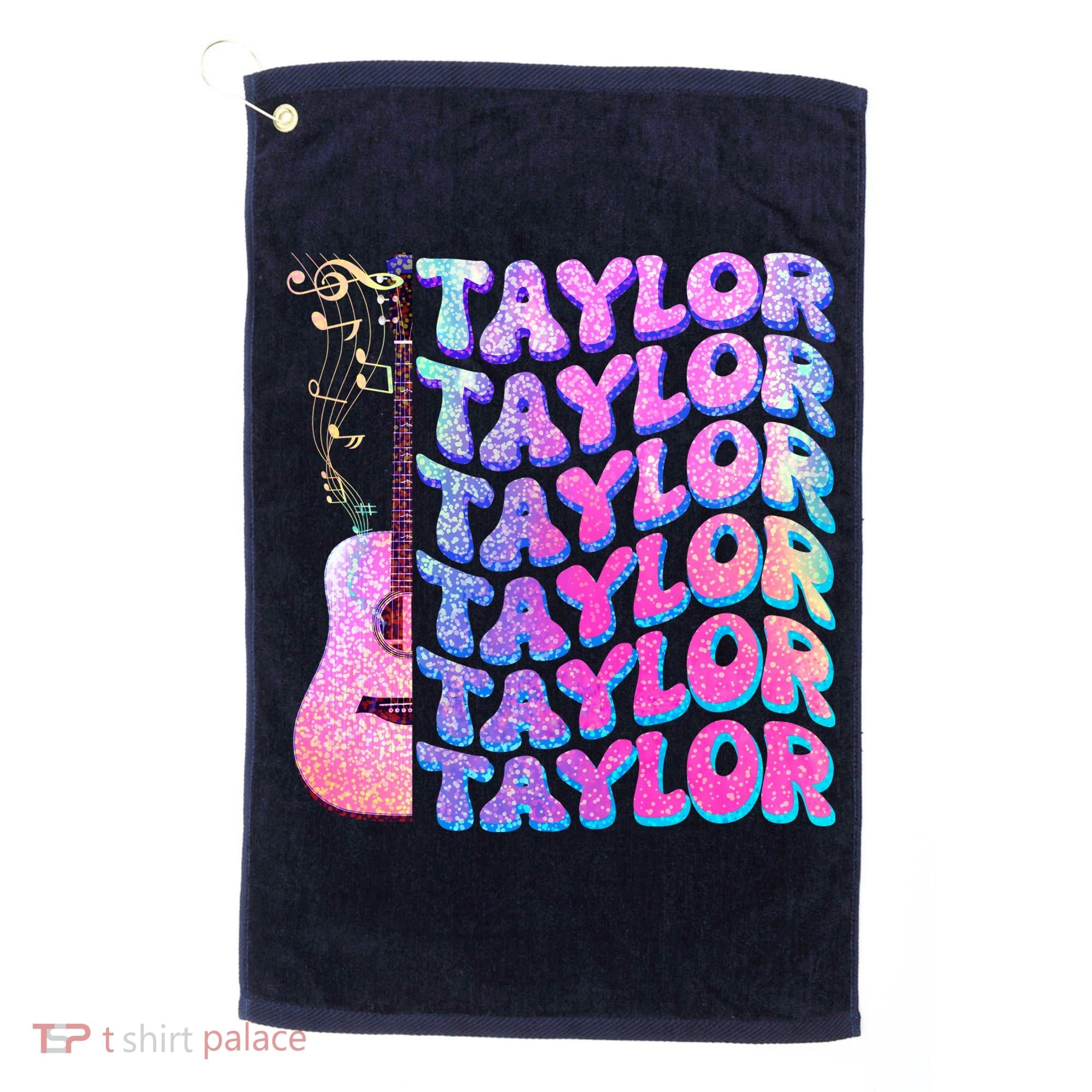 Cute Retro Taylor Music Fan Lover Golf Towel