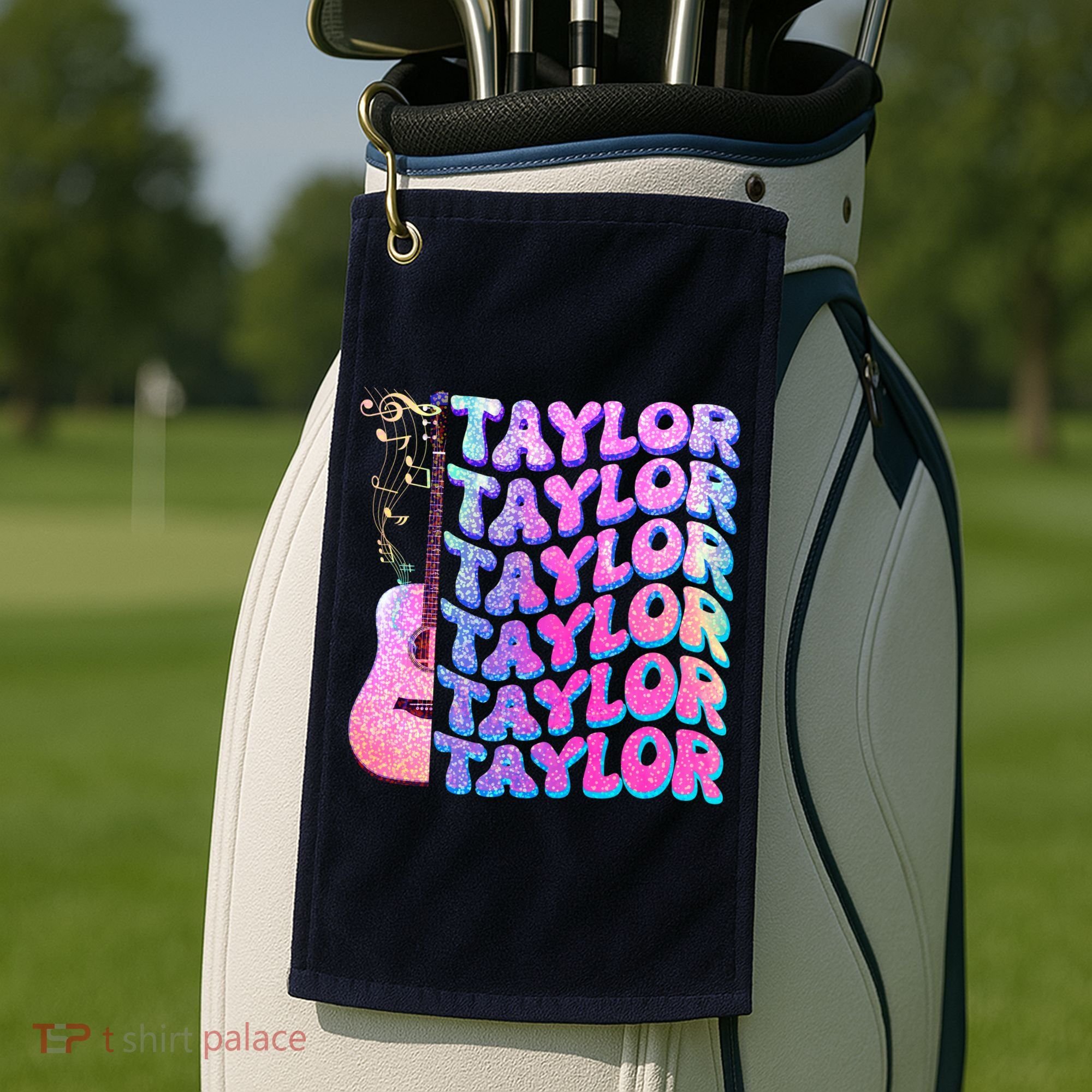 Cute Retro Taylor Music Fan Lover Golf Towel