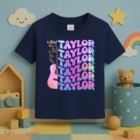 Cute Retro Taylor Music Fan Lover Toddler T-Shirt thumb 3