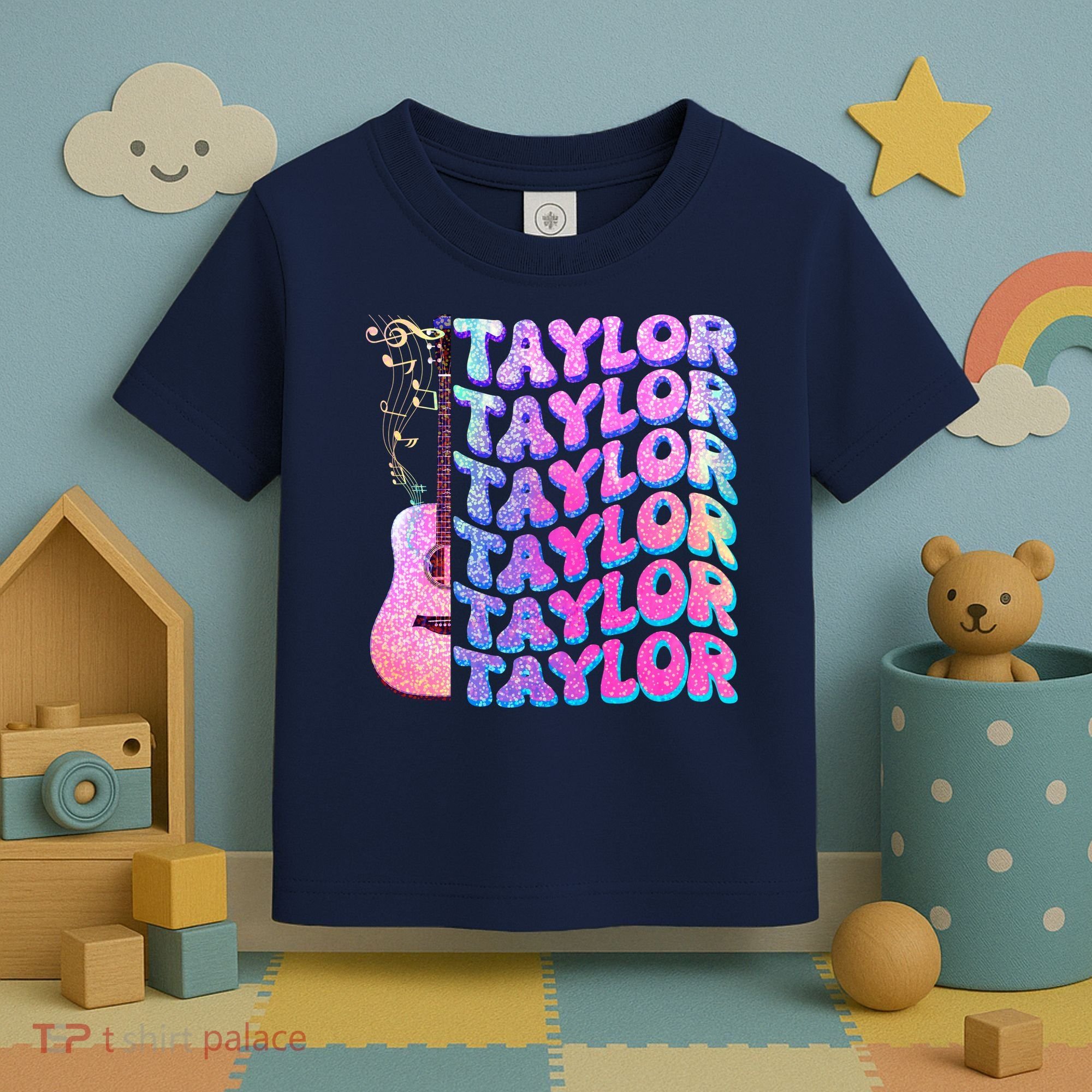 Cute Retro Taylor Music Fan Lover Toddler T-Shirt