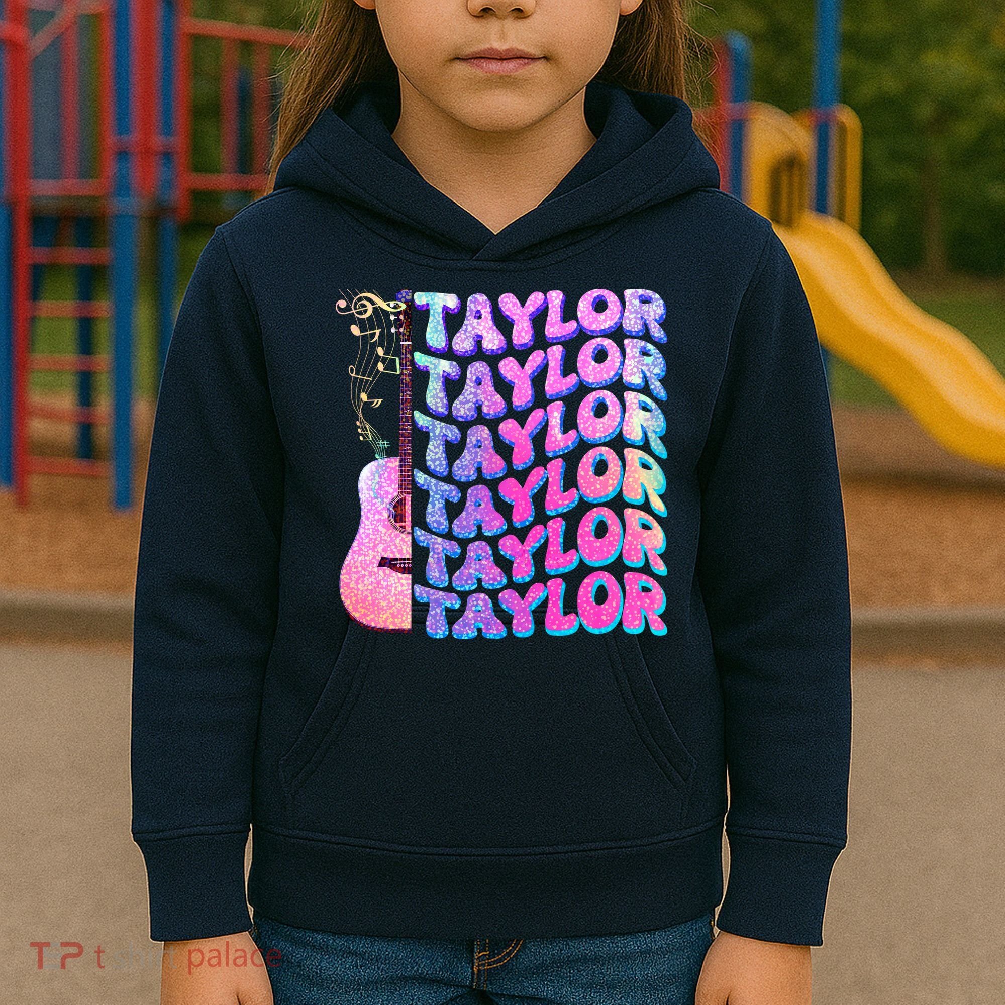 Cute Retro Taylor Music Fan Lover Kids Hoodie