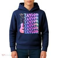 Cute Retro Taylor Music Fan Lover Kids Hoodie thumb 4