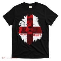 Cool Rugby Team England Lion Flag Rugby For Men, , Unisex Black T-Shirt thumb 0