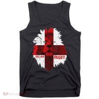 Cool Rugby Team England Lion Flag Rugby For Men, , Unisex Black Tank Top thumb 0