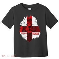 Cool Rugby Team England Lion Flag Rugby For Men, , Unisex Black Toddler T-Shirt thumb 0
