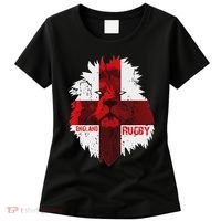 Cool Rugby Team England Lion Flag Rugby For Men, , Unisex Black Women's T-Shirt thumb 0