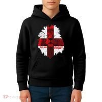 Cool Rugby Team England Lion Flag Rugby For Men, , Unisex Black Kids Hoodie thumb 4