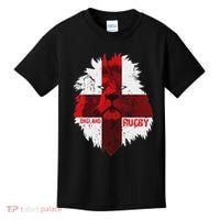 Cool Rugby Team England Lion Flag Rugby For Men, , Unisex Black Kids T-Shirt thumb 0