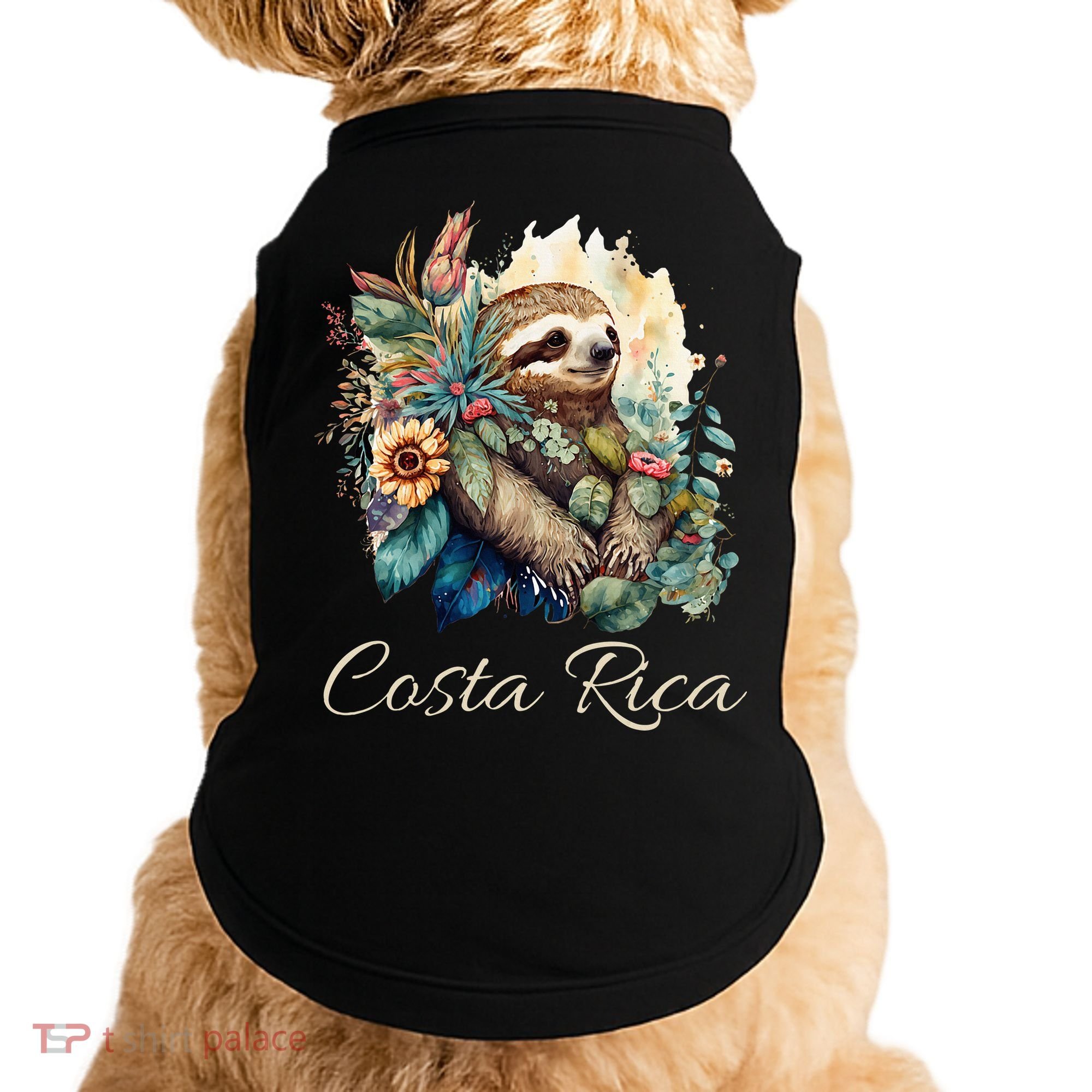 Costa Rica Tropical Sloth Doggie Tank